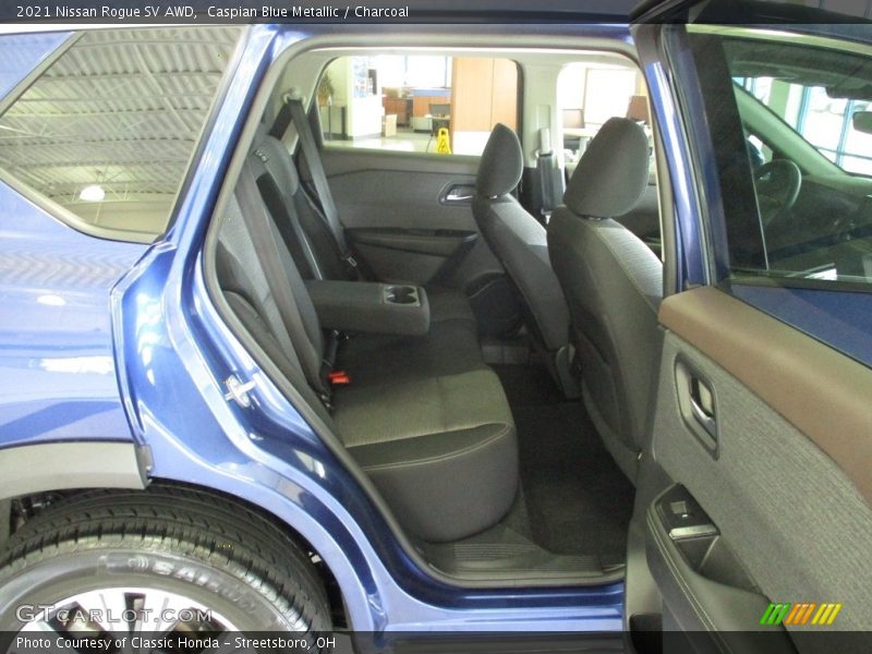 Caspian Blue Metallic / Charcoal 2021 Nissan Rogue SV AWD