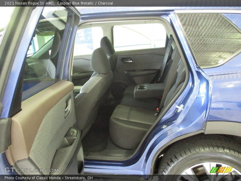 Caspian Blue Metallic / Charcoal 2021 Nissan Rogue SV AWD