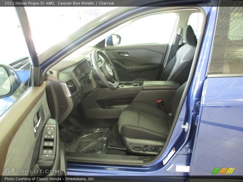 Caspian Blue Metallic / Charcoal 2021 Nissan Rogue SV AWD