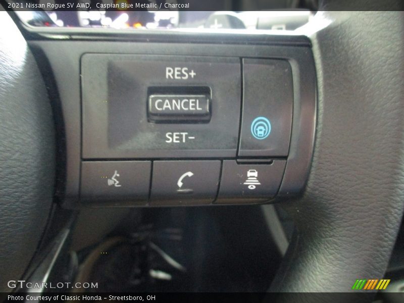 Caspian Blue Metallic / Charcoal 2021 Nissan Rogue SV AWD