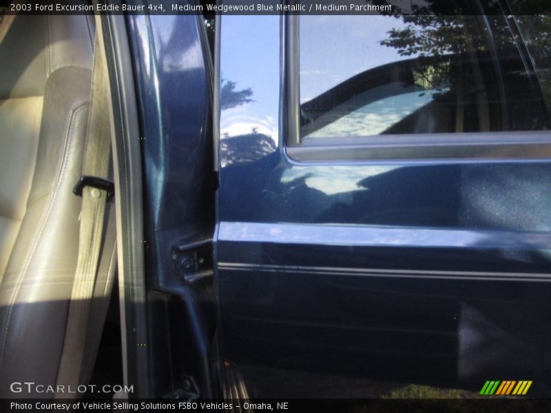 Medium Wedgewood Blue Metallic / Medium Parchment 2003 Ford Excursion Eddie Bauer 4x4