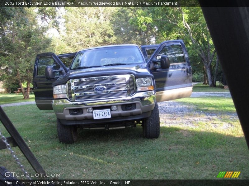 Medium Wedgewood Blue Metallic / Medium Parchment 2003 Ford Excursion Eddie Bauer 4x4