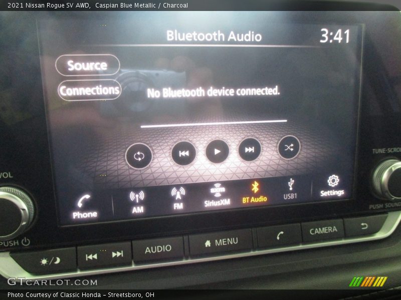 Caspian Blue Metallic / Charcoal 2021 Nissan Rogue SV AWD