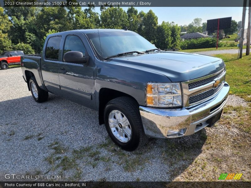 Blue Granite Metallic / Ebony 2013 Chevrolet Silverado 1500 LT Crew Cab 4x4
