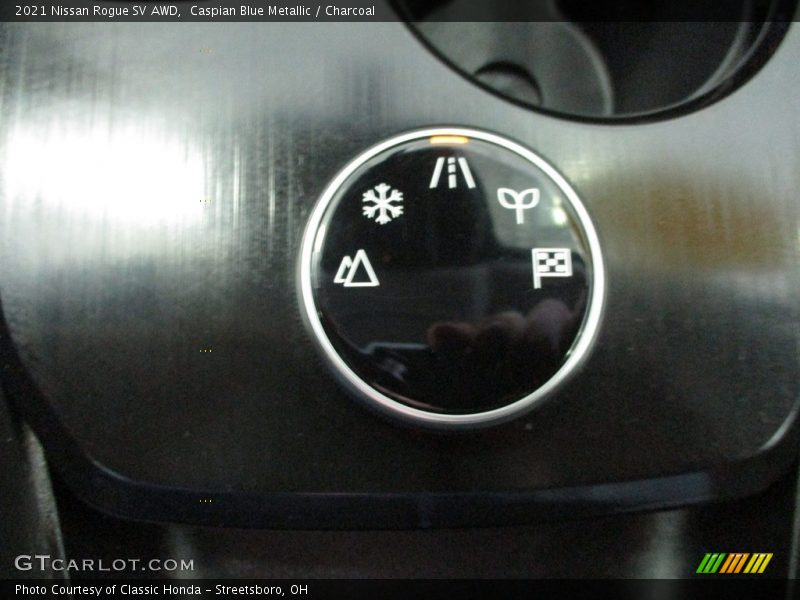 Caspian Blue Metallic / Charcoal 2021 Nissan Rogue SV AWD