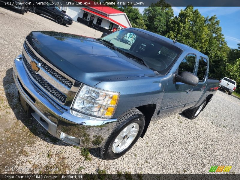 Blue Granite Metallic / Ebony 2013 Chevrolet Silverado 1500 LT Crew Cab 4x4