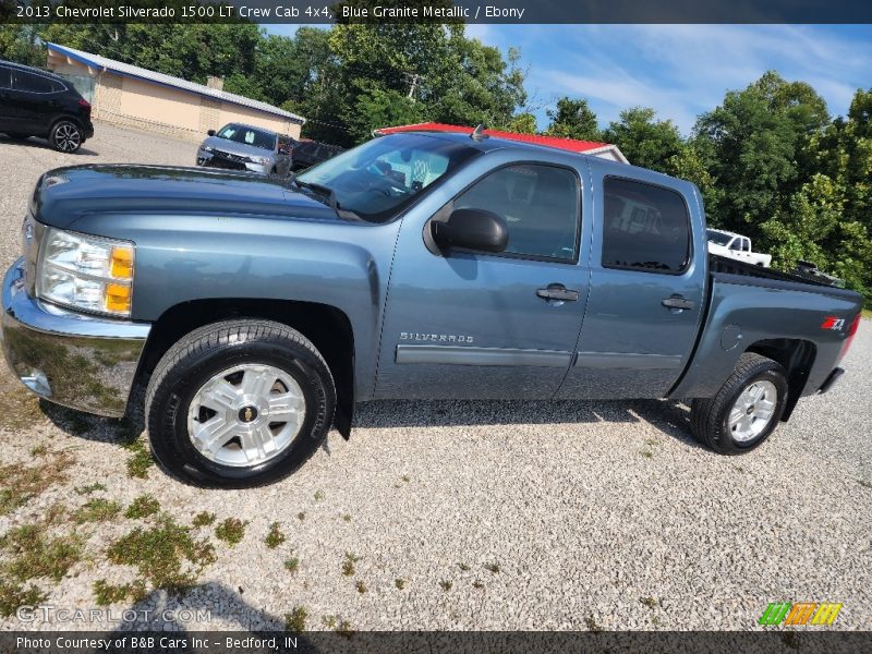 Blue Granite Metallic / Ebony 2013 Chevrolet Silverado 1500 LT Crew Cab 4x4