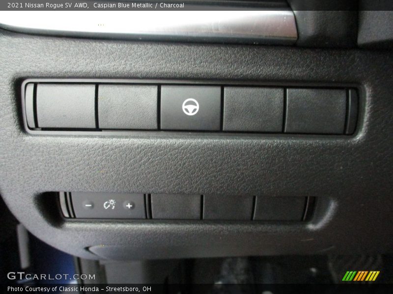 Caspian Blue Metallic / Charcoal 2021 Nissan Rogue SV AWD