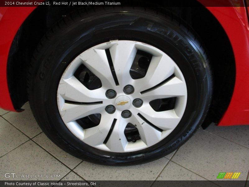 Red Hot / Jet Black/Medium Titanium 2014 Chevrolet Cruze LS