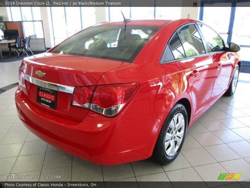 Red Hot / Jet Black/Medium Titanium 2014 Chevrolet Cruze LS