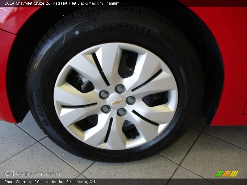 Red Hot / Jet Black/Medium Titanium 2014 Chevrolet Cruze LS