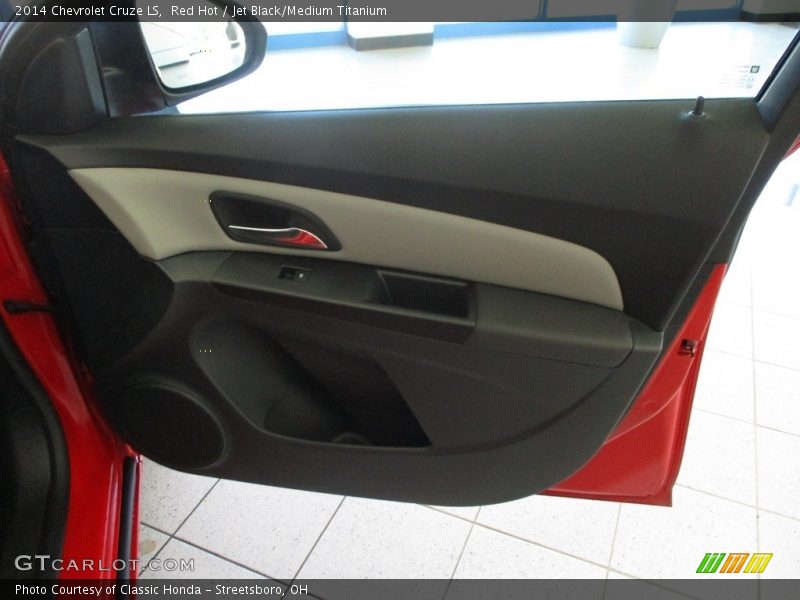 Red Hot / Jet Black/Medium Titanium 2014 Chevrolet Cruze LS