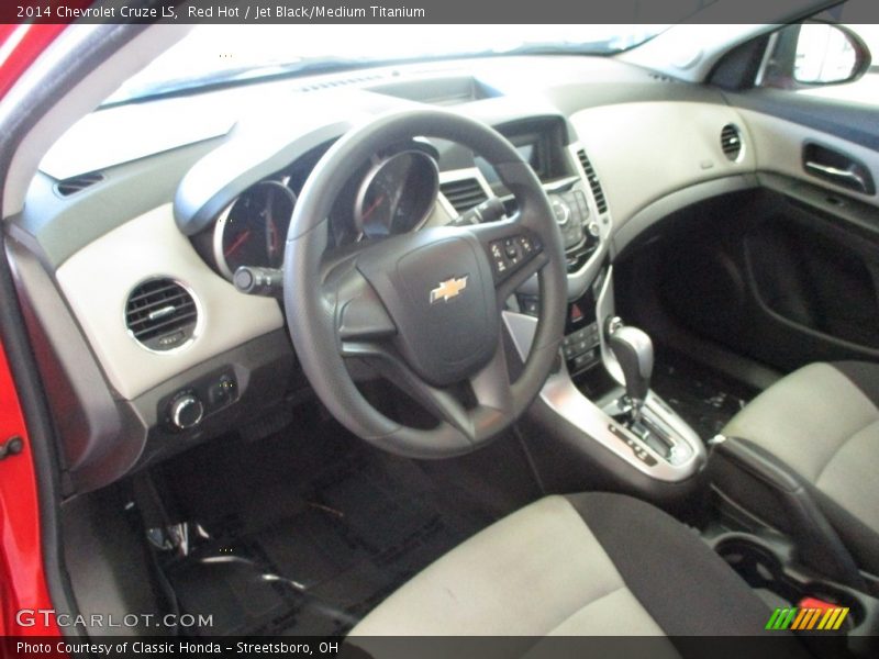 Red Hot / Jet Black/Medium Titanium 2014 Chevrolet Cruze LS