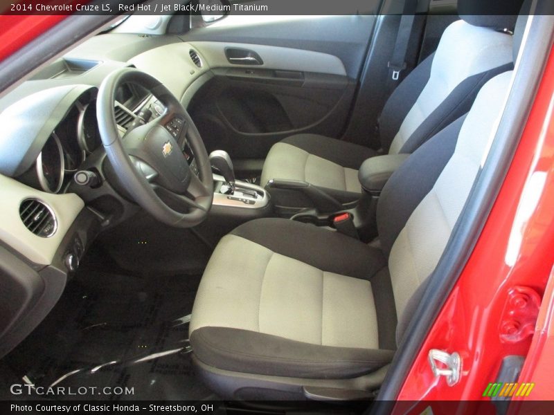 Red Hot / Jet Black/Medium Titanium 2014 Chevrolet Cruze LS