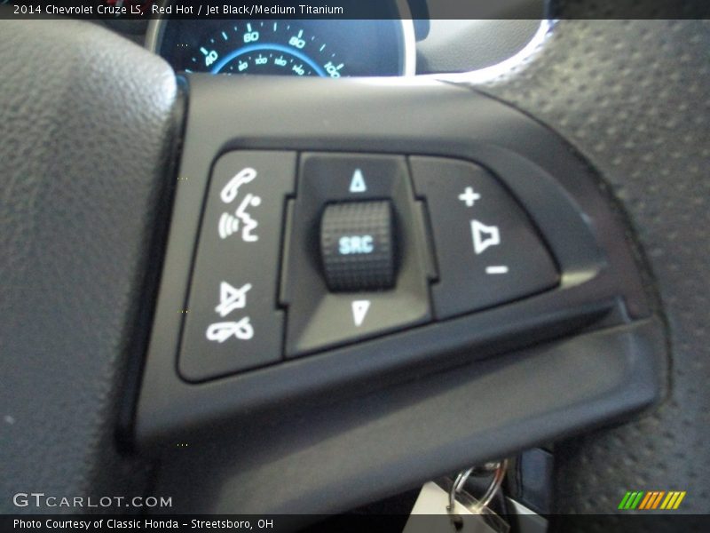 Red Hot / Jet Black/Medium Titanium 2014 Chevrolet Cruze LS