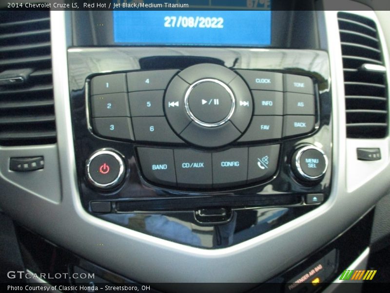 Red Hot / Jet Black/Medium Titanium 2014 Chevrolet Cruze LS