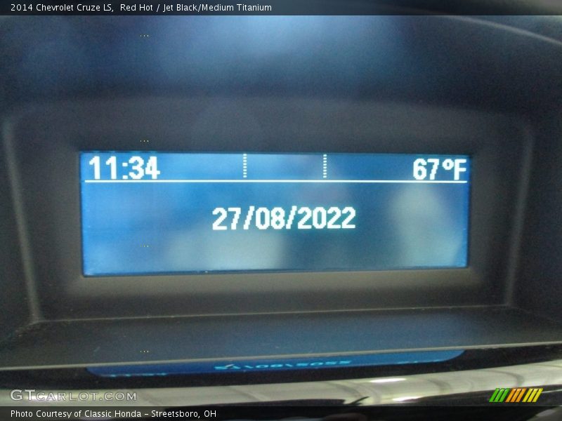 Red Hot / Jet Black/Medium Titanium 2014 Chevrolet Cruze LS