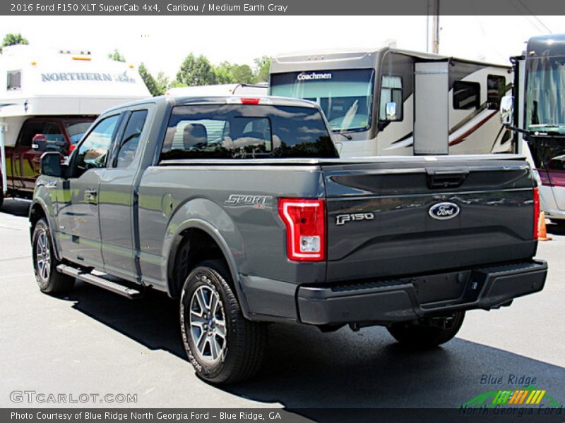 Caribou / Medium Earth Gray 2016 Ford F150 XLT SuperCab 4x4