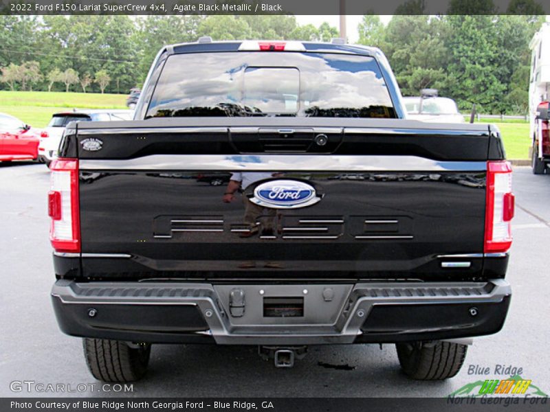 Agate Black Metallic / Black 2022 Ford F150 Lariat SuperCrew 4x4