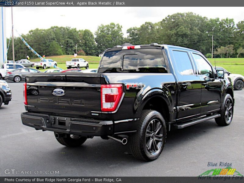 Agate Black Metallic / Black 2022 Ford F150 Lariat SuperCrew 4x4