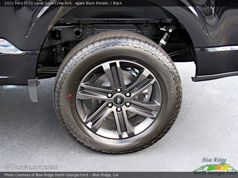 Agate Black Metallic / Black 2022 Ford F150 Lariat SuperCrew 4x4
