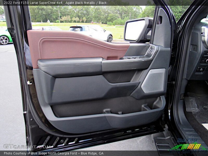 Agate Black Metallic / Black 2022 Ford F150 Lariat SuperCrew 4x4