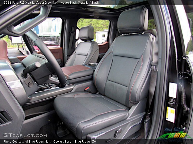 Agate Black Metallic / Black 2022 Ford F150 Lariat SuperCrew 4x4