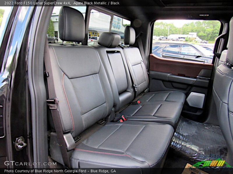 Agate Black Metallic / Black 2022 Ford F150 Lariat SuperCrew 4x4