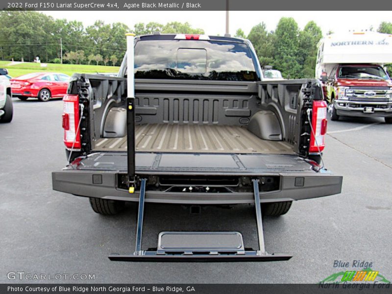 Agate Black Metallic / Black 2022 Ford F150 Lariat SuperCrew 4x4