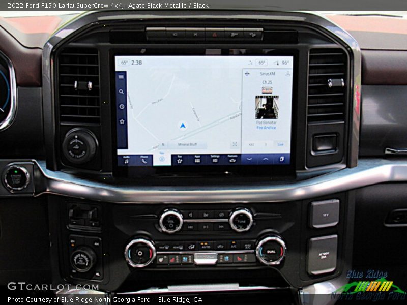 Agate Black Metallic / Black 2022 Ford F150 Lariat SuperCrew 4x4