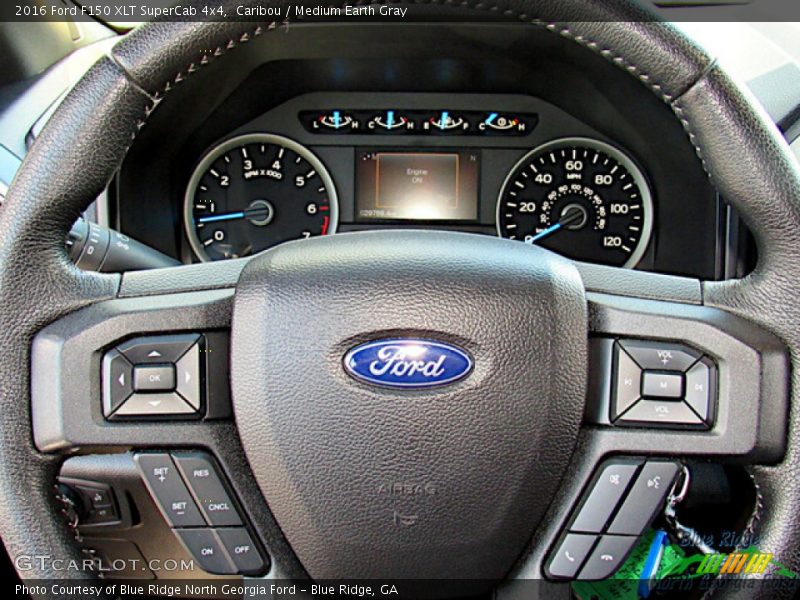 Caribou / Medium Earth Gray 2016 Ford F150 XLT SuperCab 4x4