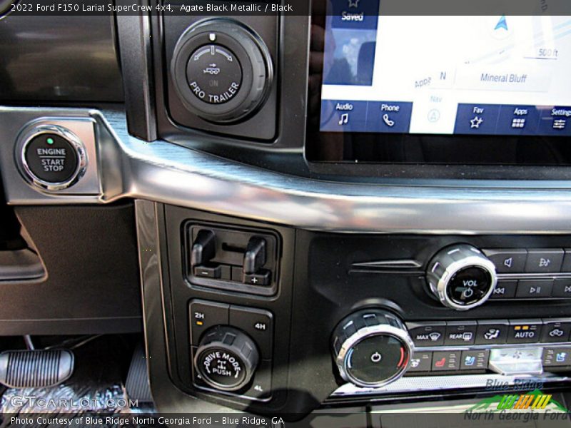 Agate Black Metallic / Black 2022 Ford F150 Lariat SuperCrew 4x4