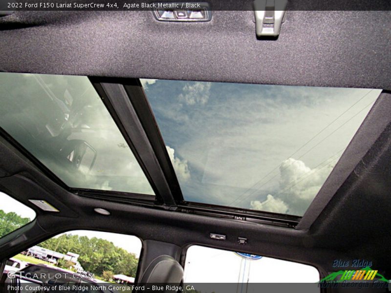 Agate Black Metallic / Black 2022 Ford F150 Lariat SuperCrew 4x4