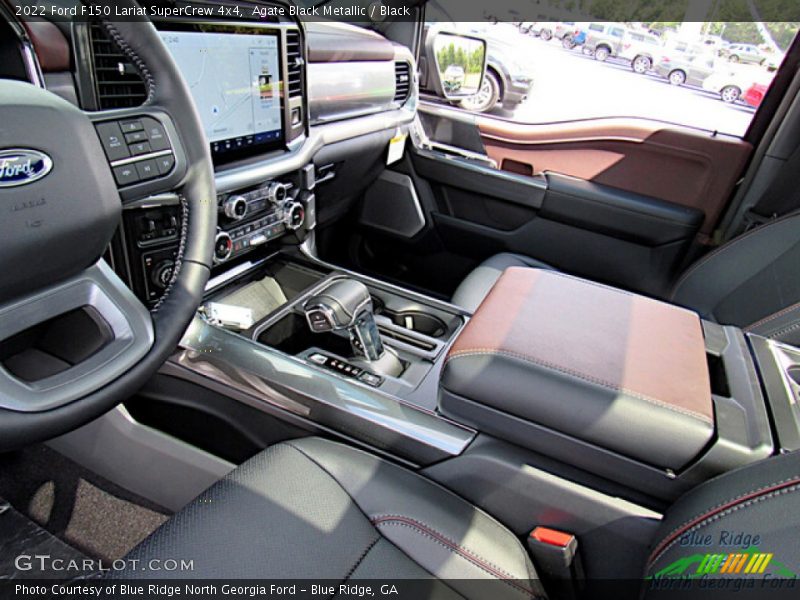 Agate Black Metallic / Black 2022 Ford F150 Lariat SuperCrew 4x4