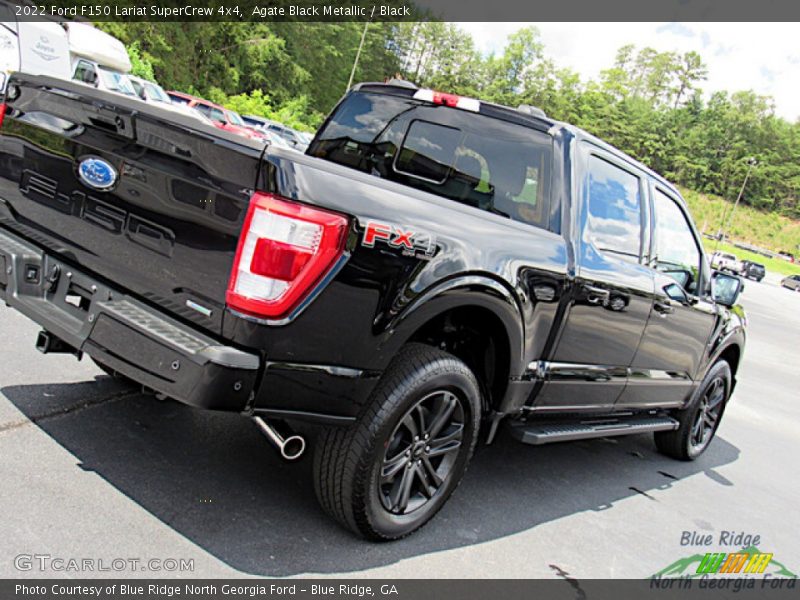 Agate Black Metallic / Black 2022 Ford F150 Lariat SuperCrew 4x4