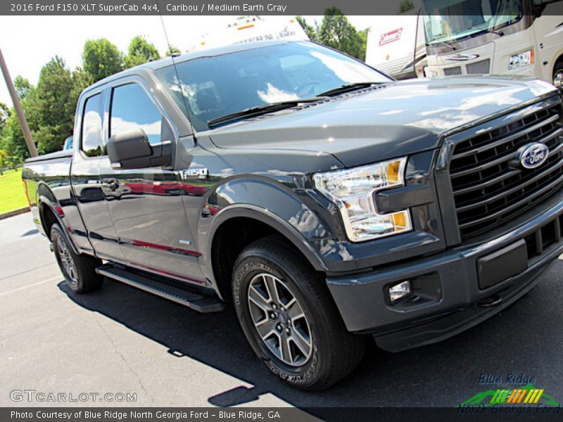 Caribou / Medium Earth Gray 2016 Ford F150 XLT SuperCab 4x4