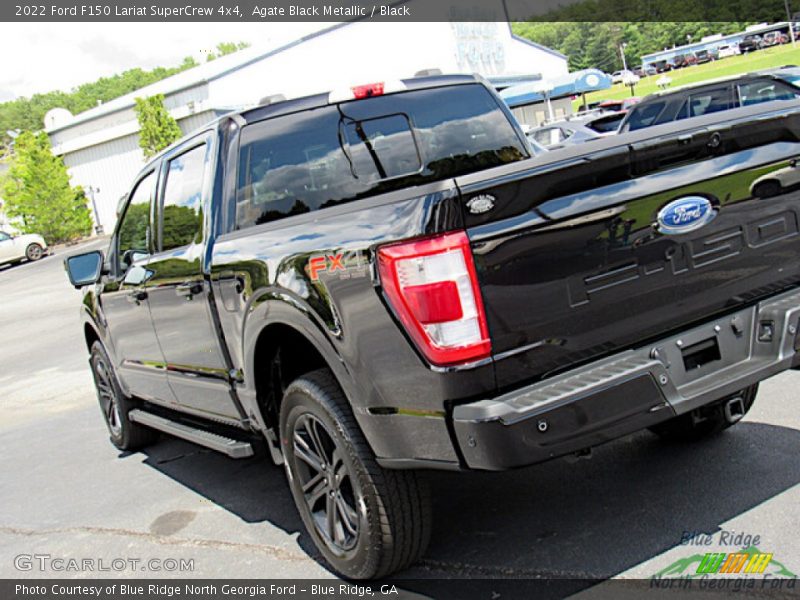 Agate Black Metallic / Black 2022 Ford F150 Lariat SuperCrew 4x4