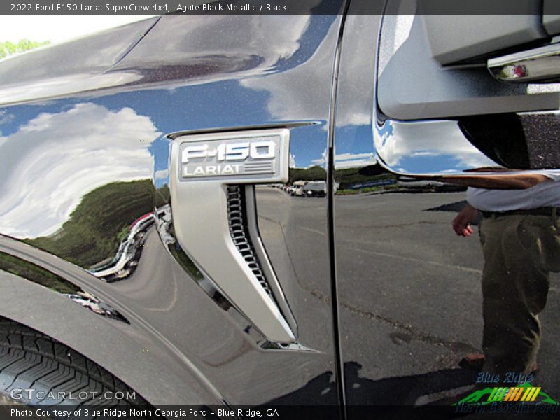 Agate Black Metallic / Black 2022 Ford F150 Lariat SuperCrew 4x4