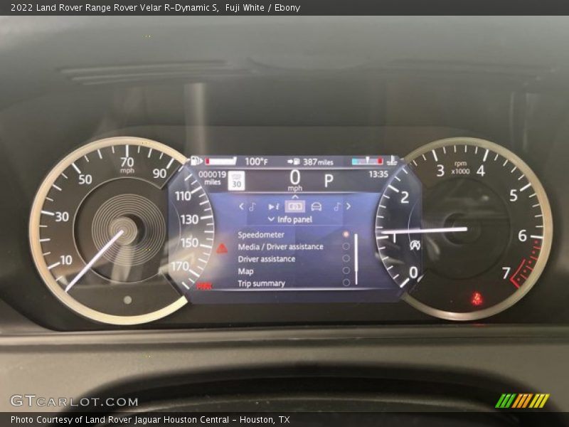  2022 Range Rover Velar R-Dynamic S R-Dynamic S Gauges