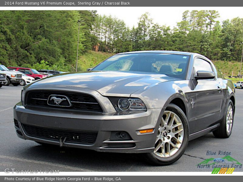 Sterling Gray / Charcoal Black 2014 Ford Mustang V6 Premium Coupe