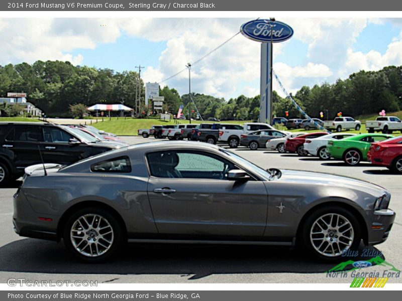 Sterling Gray / Charcoal Black 2014 Ford Mustang V6 Premium Coupe