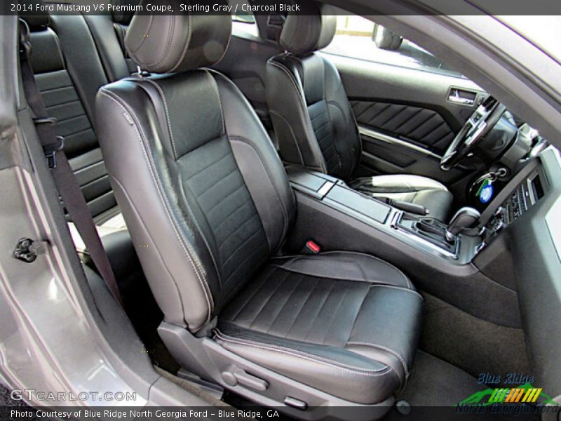Sterling Gray / Charcoal Black 2014 Ford Mustang V6 Premium Coupe