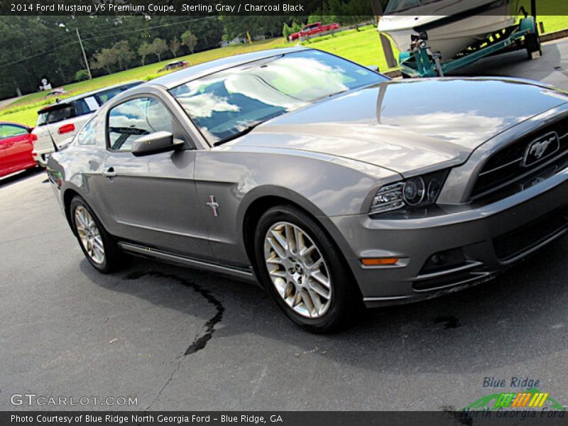 Sterling Gray / Charcoal Black 2014 Ford Mustang V6 Premium Coupe