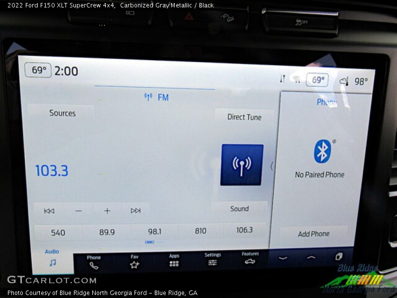 Carbonized Gray Metallic / Black 2022 Ford F150 XLT SuperCrew 4x4