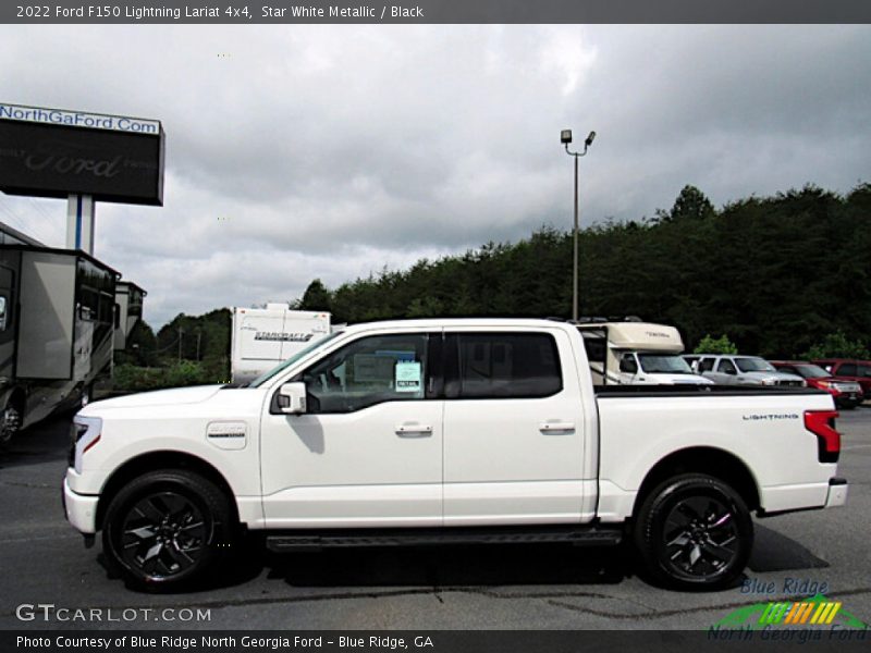  2022 F150 Lightning Lariat 4x4 Star White Metallic