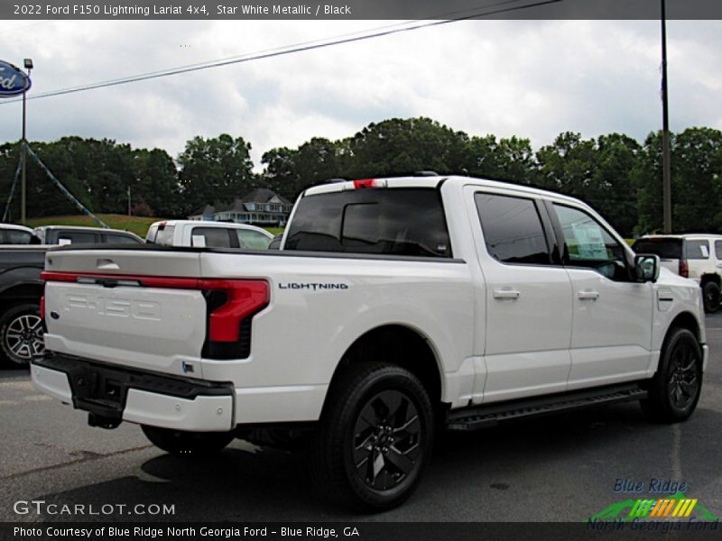 Star White Metallic / Black 2022 Ford F150 Lightning Lariat 4x4