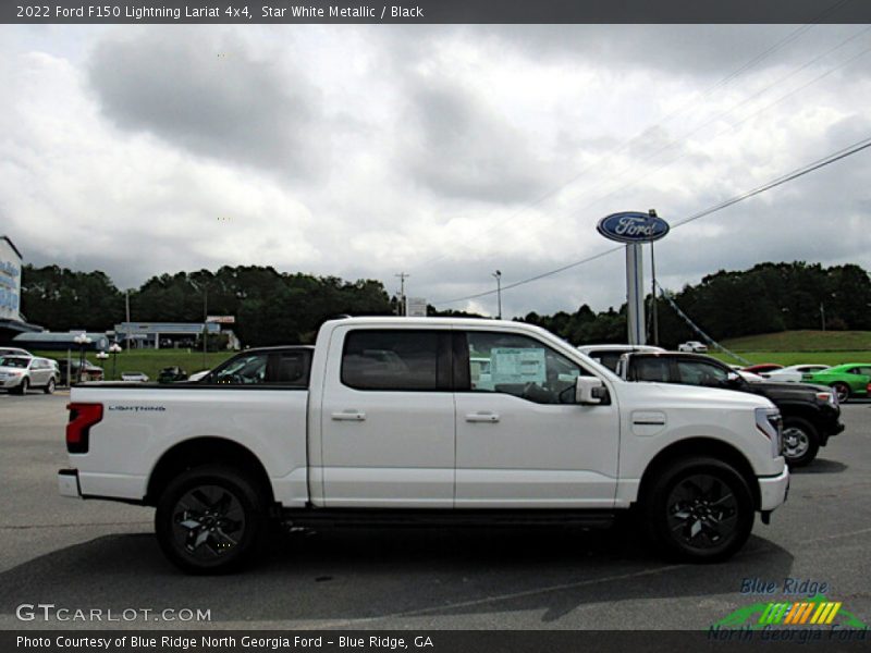  2022 F150 Lightning Lariat 4x4 Star White Metallic