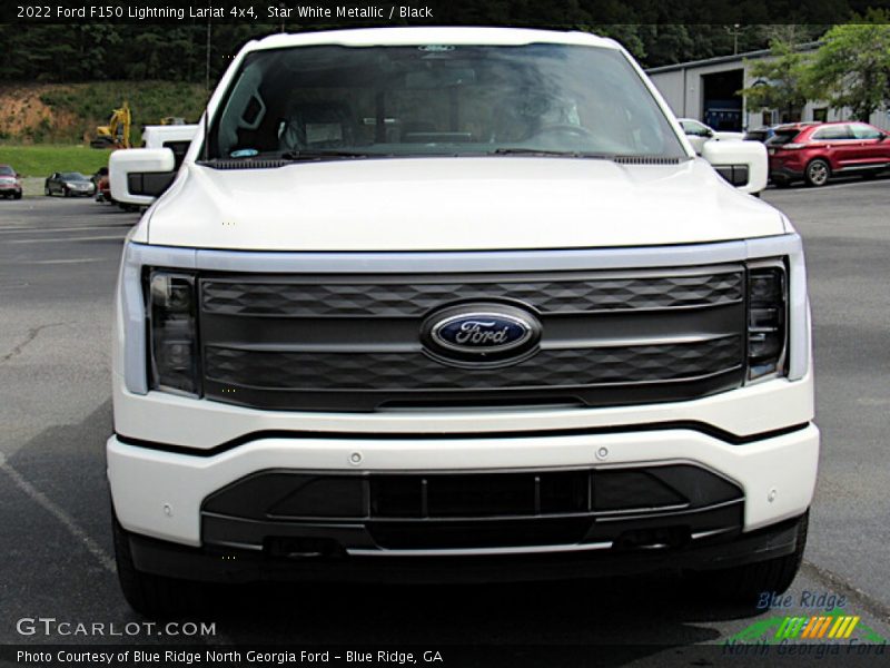 Star White Metallic / Black 2022 Ford F150 Lightning Lariat 4x4