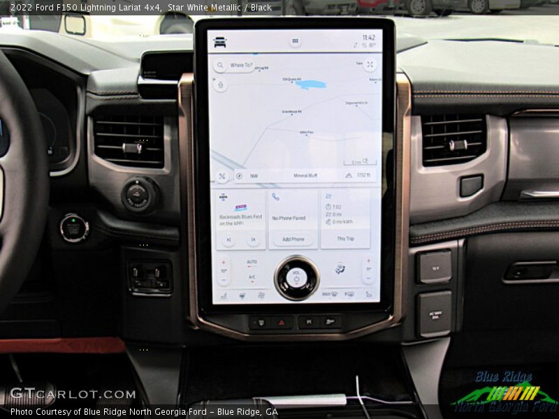 Navigation of 2022 F150 Lightning Lariat 4x4