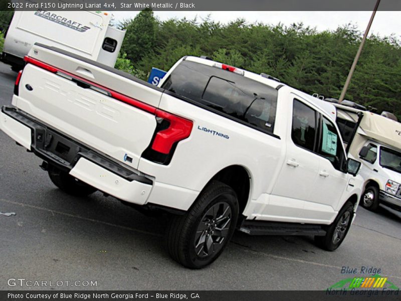 Star White Metallic / Black 2022 Ford F150 Lightning Lariat 4x4